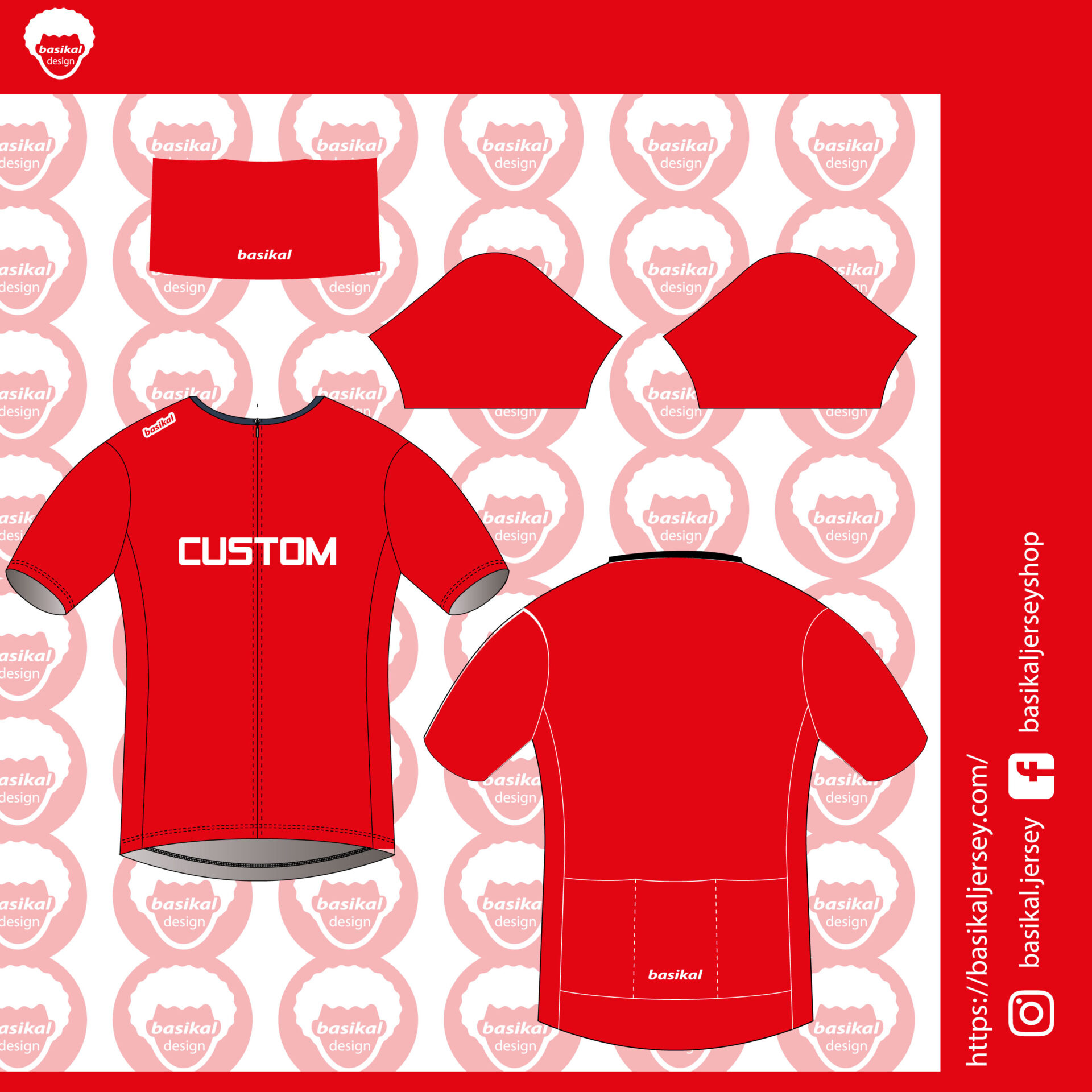 Jersey discount basikal custom